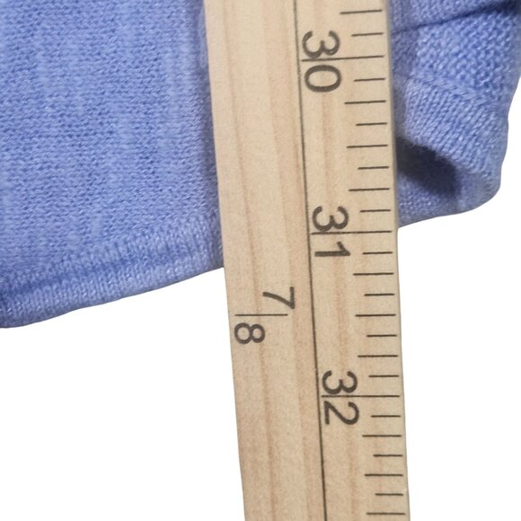 VTG Eileen Fisher Organic Linen Cotton Blue Cardigan 1X Coastal Chic Layering Es - Picture 5 of 11